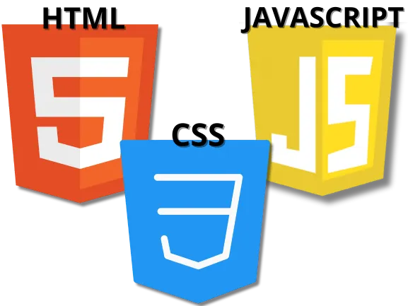Logos HTML CSS e JavaScript